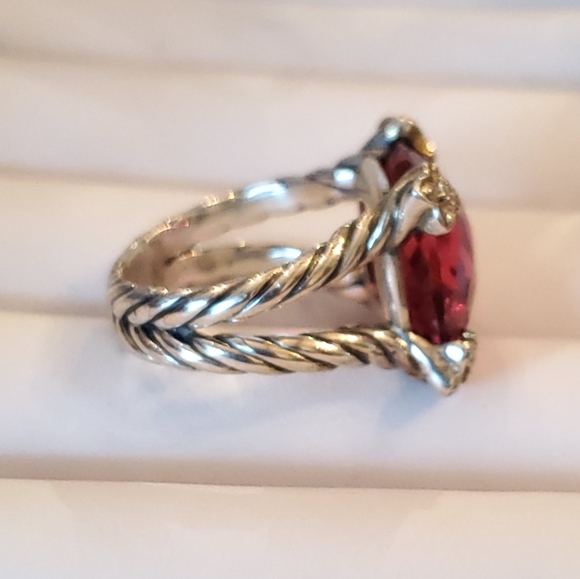 David Yurman 14mm cushion on point tourmal…comes with pouch. Clean and polished - Picture 3 of 7